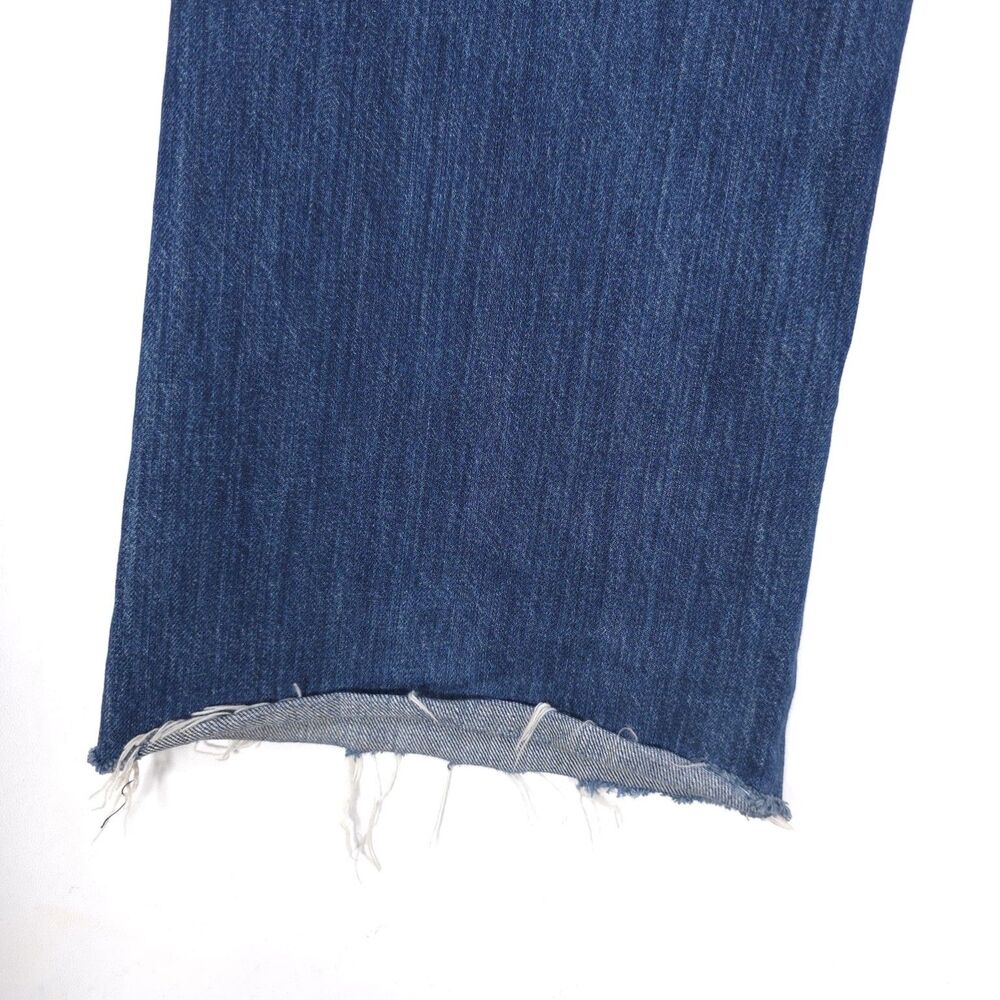 GRLFRND Carla Flare Bootcut Straight Jeans Blue Sunday Raw Hem ORGANIC COTTON 26 - Picture 11 of 16
